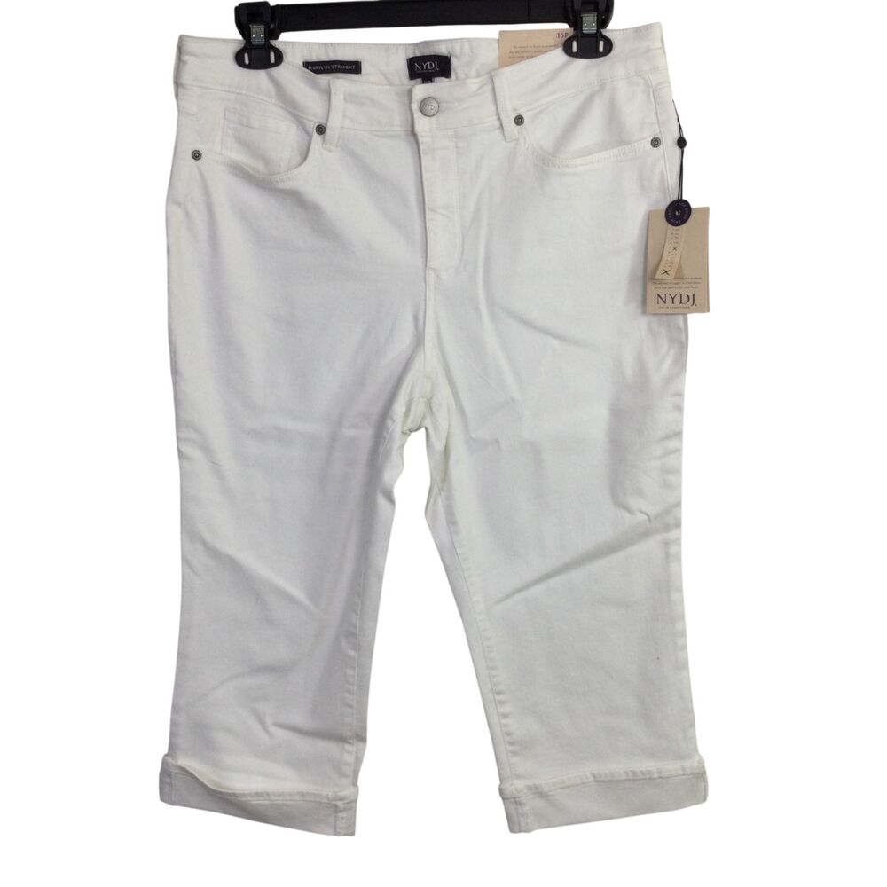 NYDJ White Marilyn cropped pant